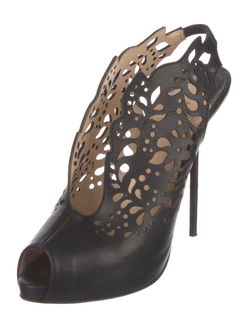 Christian Louboutin Leather Slingback Pumps