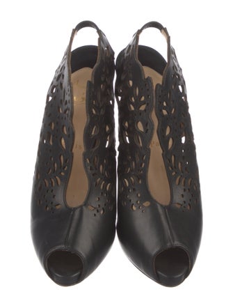 Christian Louboutin Leather Slingback Pumps