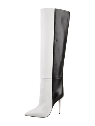 Barbie x Christian Louboutin Leather Colorblock Pattern Boots