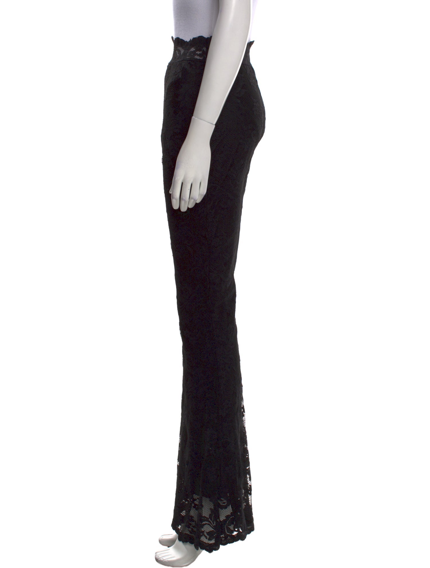 Balensi Paris Lace Pattern Wide Leg Pants