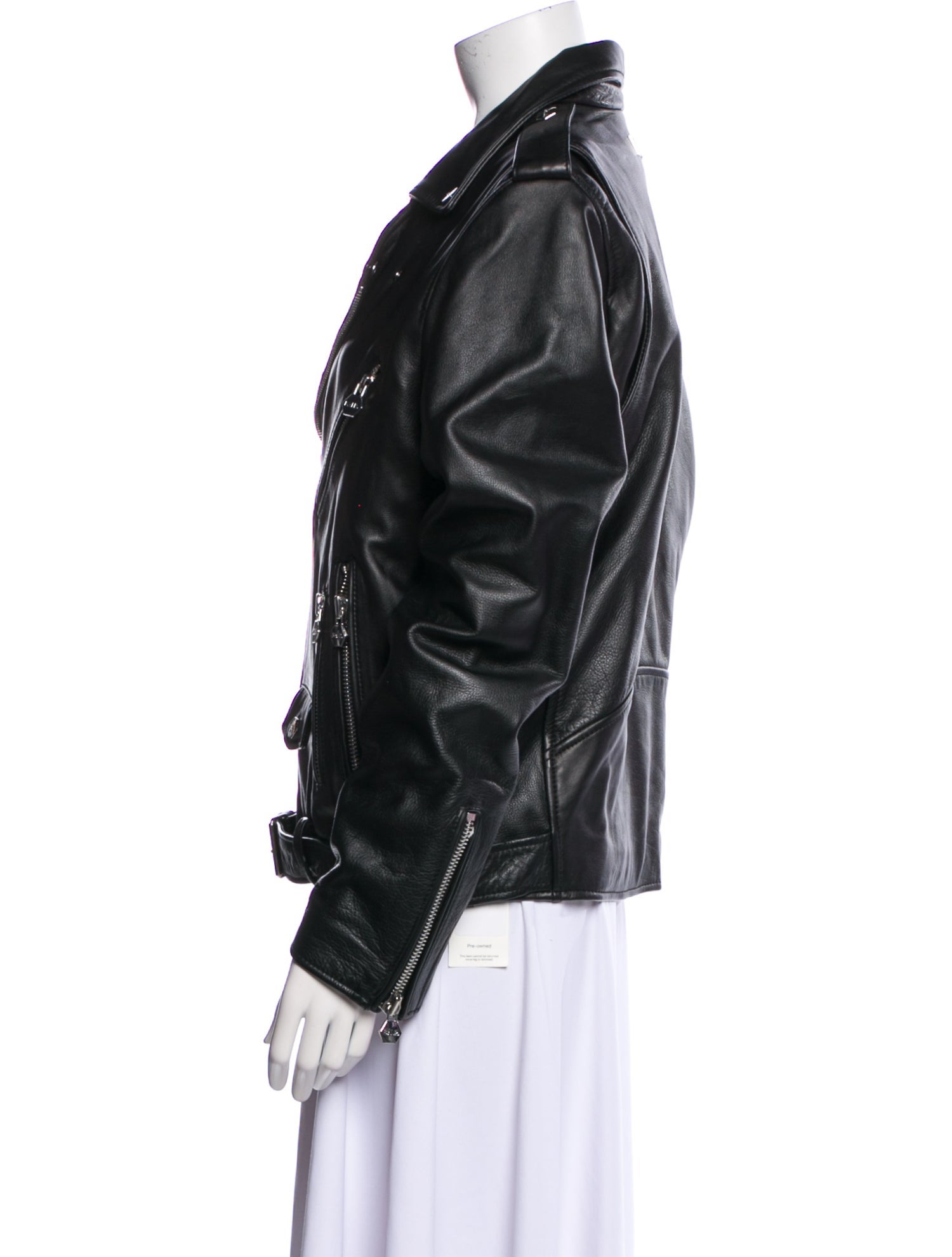 BALR. Leather Biker Jacket