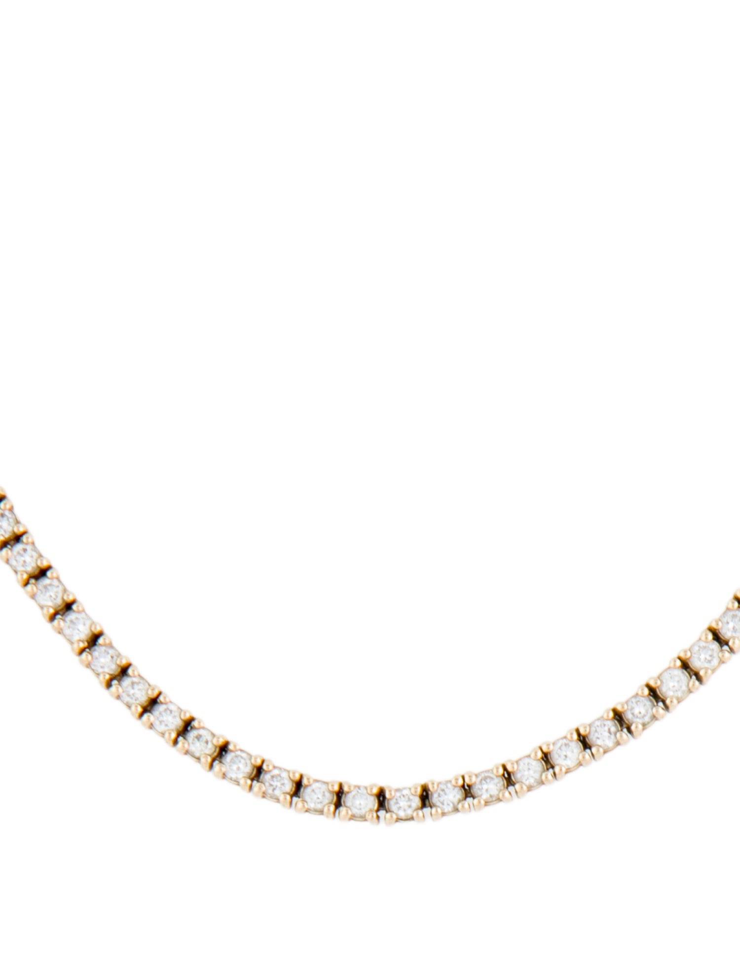 Baby Gold 14K Diamond Tennis Chain Necklace