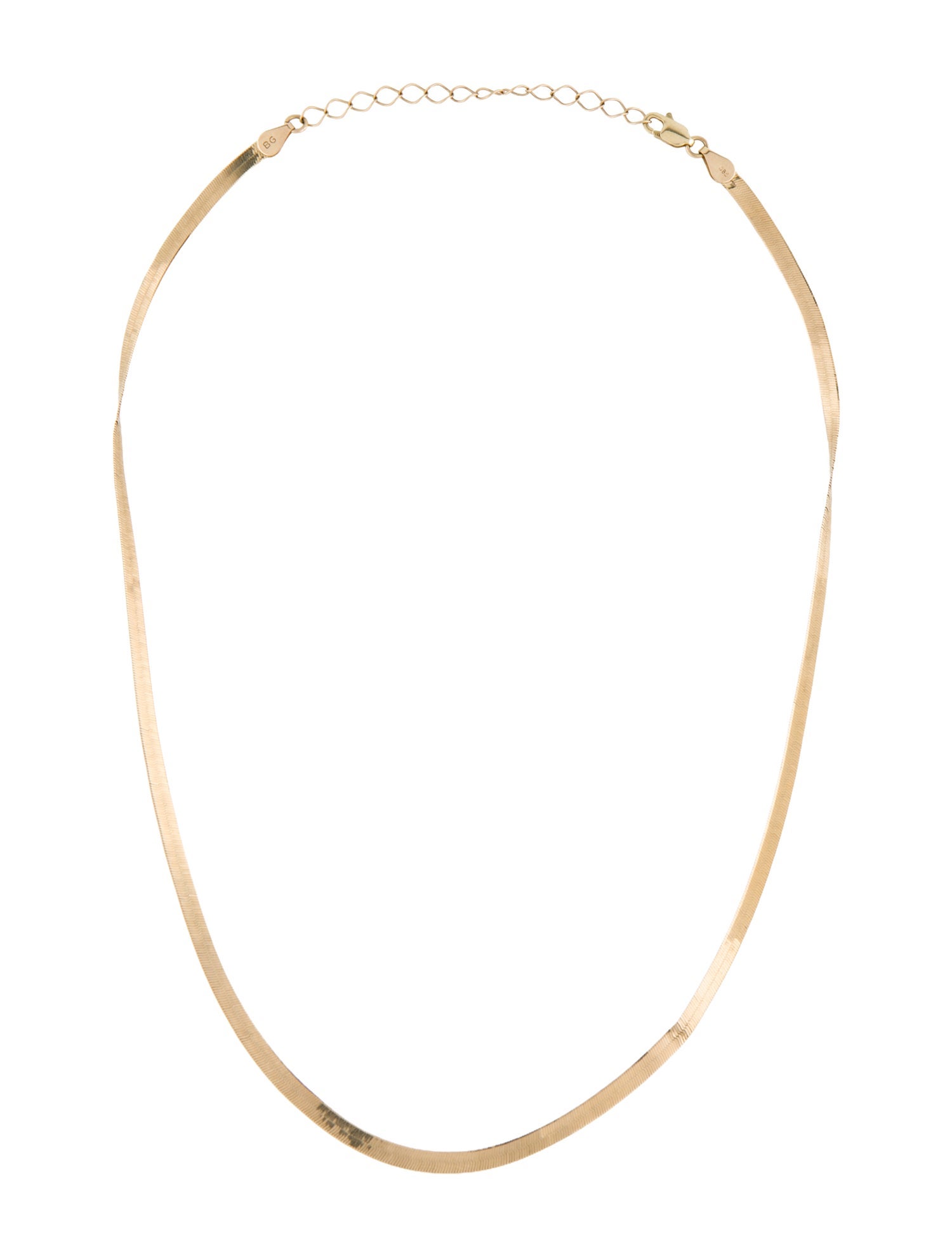 Baby Gold 14k Thin Herringbone Necklace