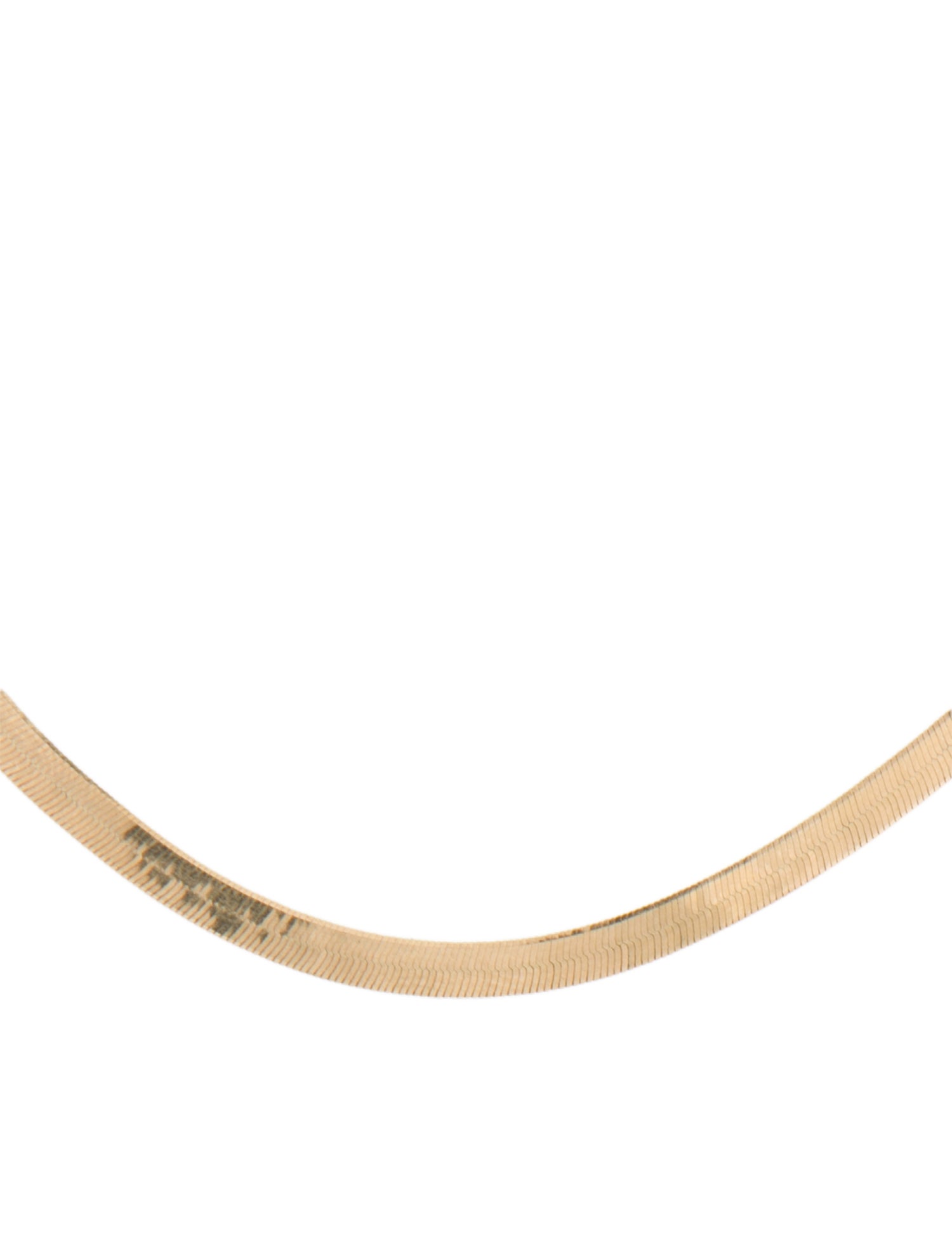 Baby Gold 14k Thin Herringbone Necklace