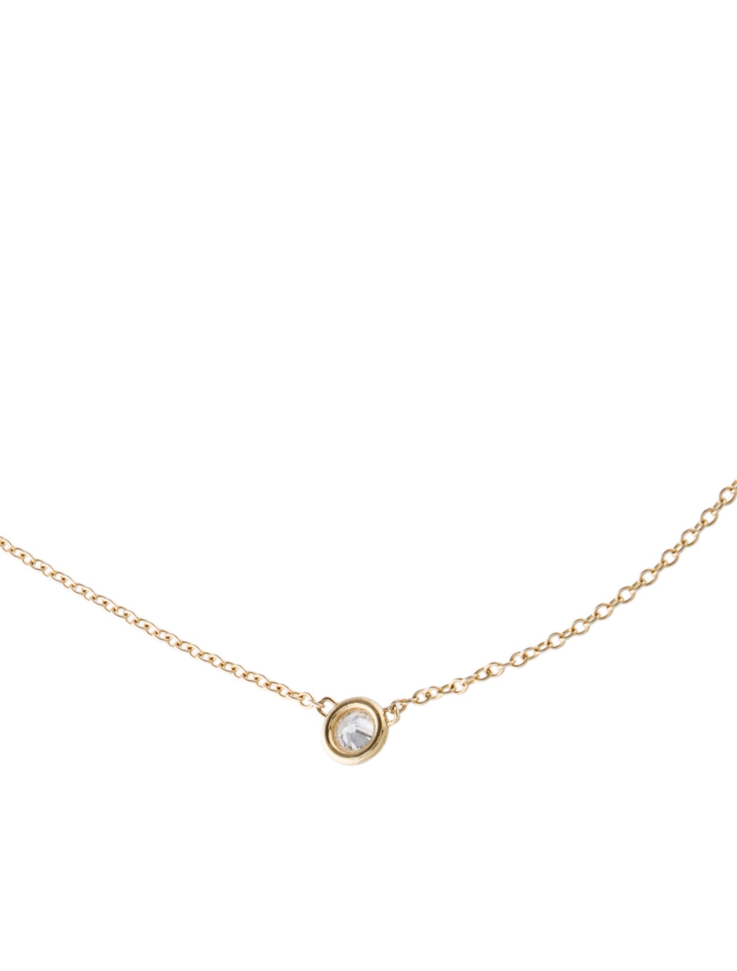 Baby Gold 14K Diamond Solitaire Pendant Necklace w/ Unbranded 14K Extender Chain