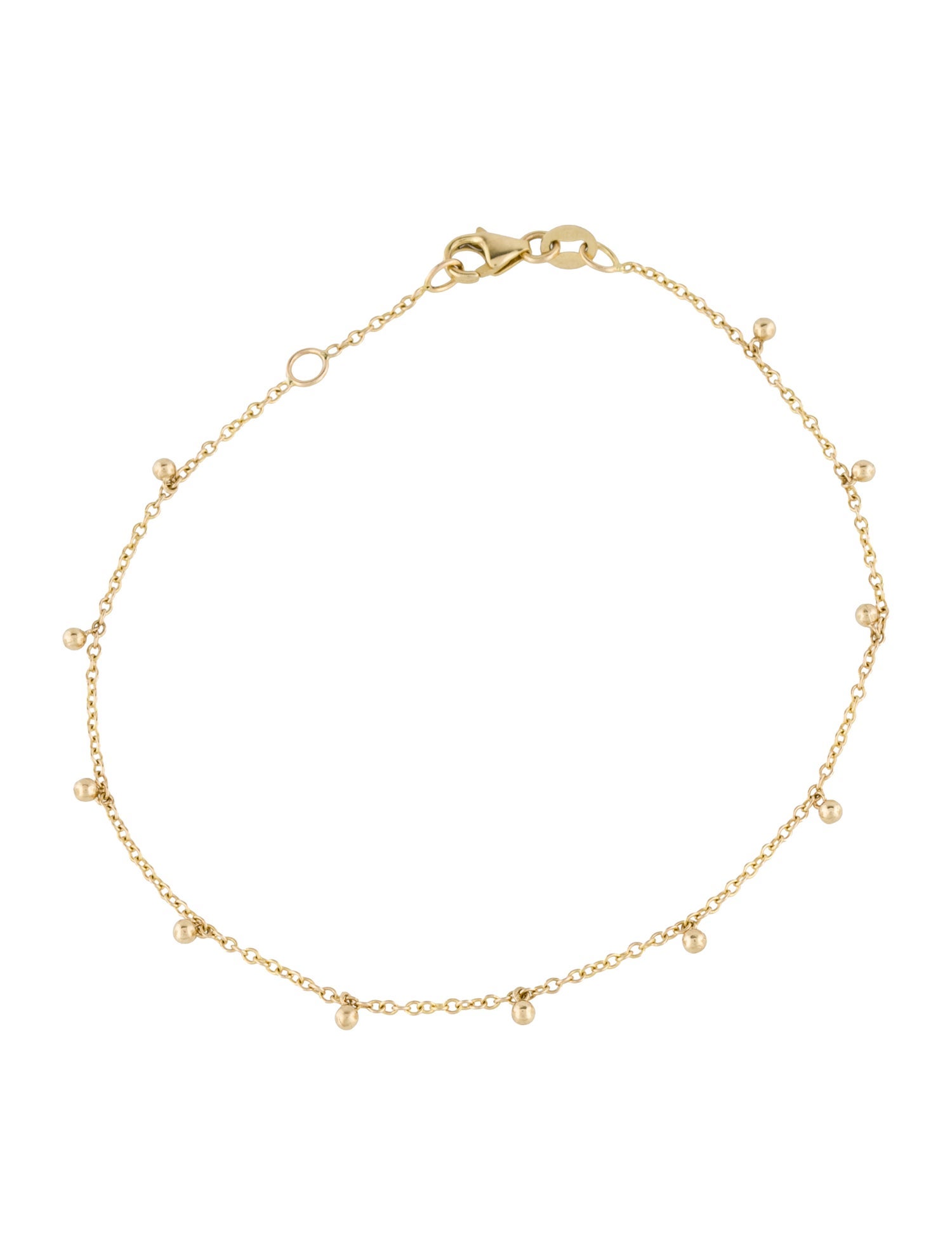 Baby Gold 14K Dainty Ball Bracelet