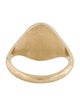 Baby Gold 14K Moyen Oval Initial 'C' Signet Ring