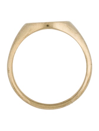 Baby Gold 14K Moyen Oval Initial 'C' Signet Ring