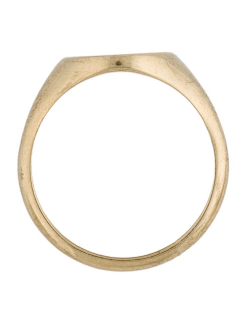 Baby Gold 14K Moyen Oval Initial 'C' Signet Ring