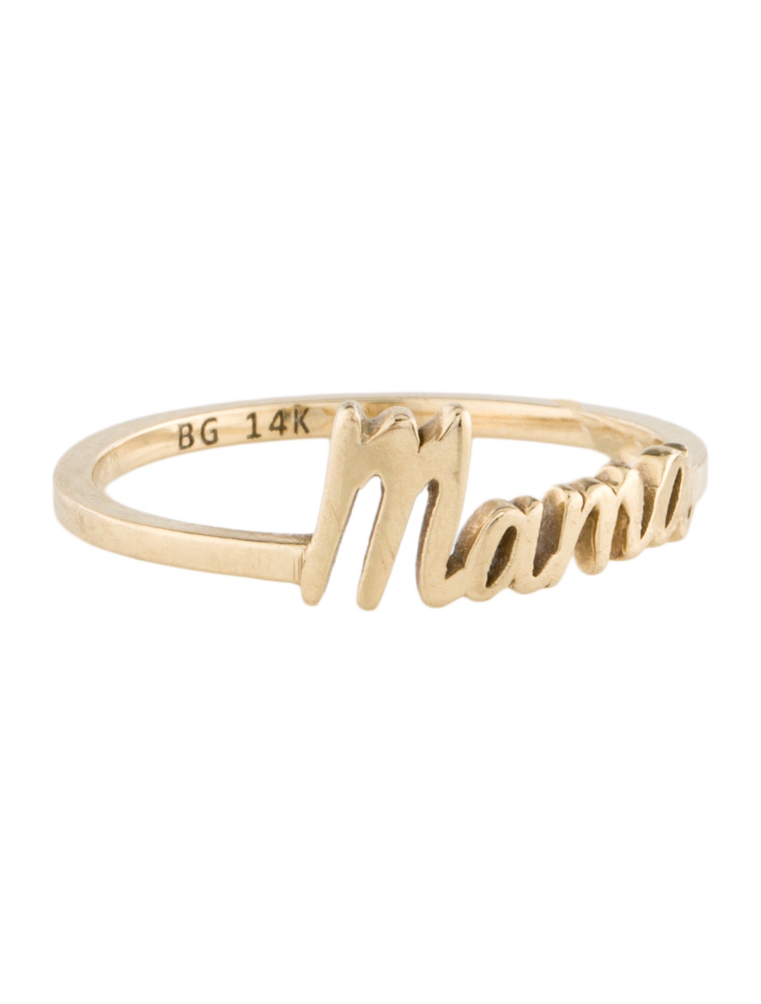 Baby Gold 14K 'Mama' Band