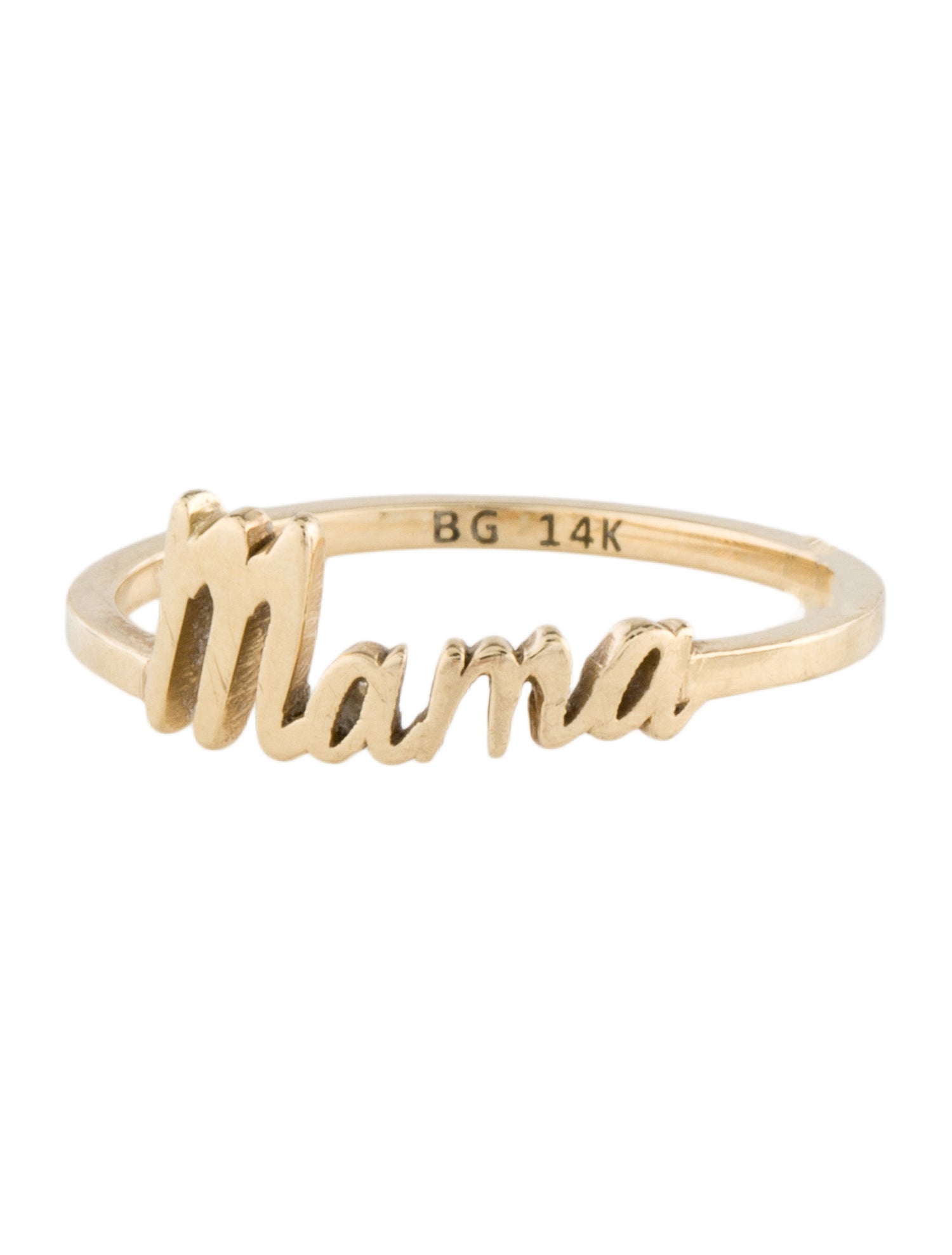 Baby Gold 14K 'Mama' Band