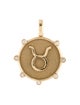 Baby Gold 14K Diamond Taurus Amulet Pendant