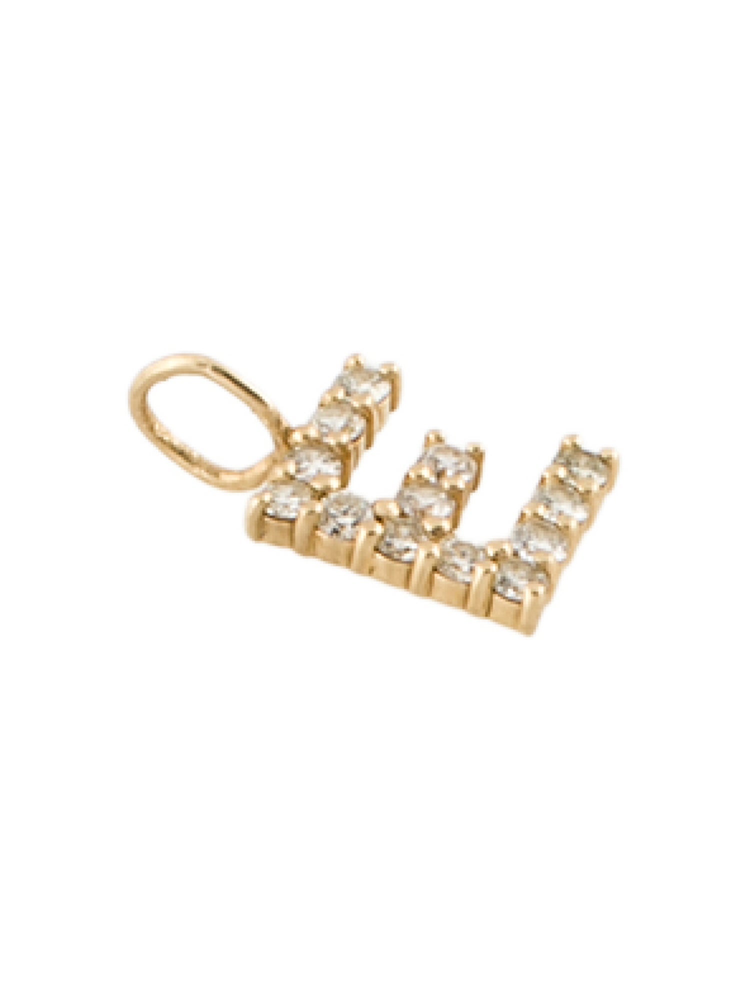 Baby Gold 14K Diamond Grand Initial 'E' Charm