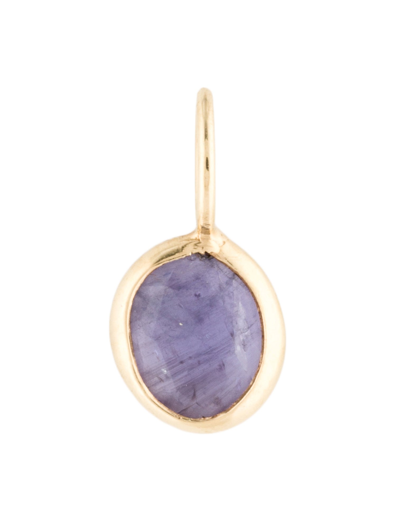 Baby Gold 14K Tanzanite Slice Charm