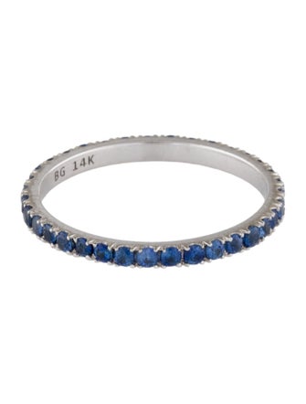 Baby Gold 14K Blue Sapphire Eternity Band