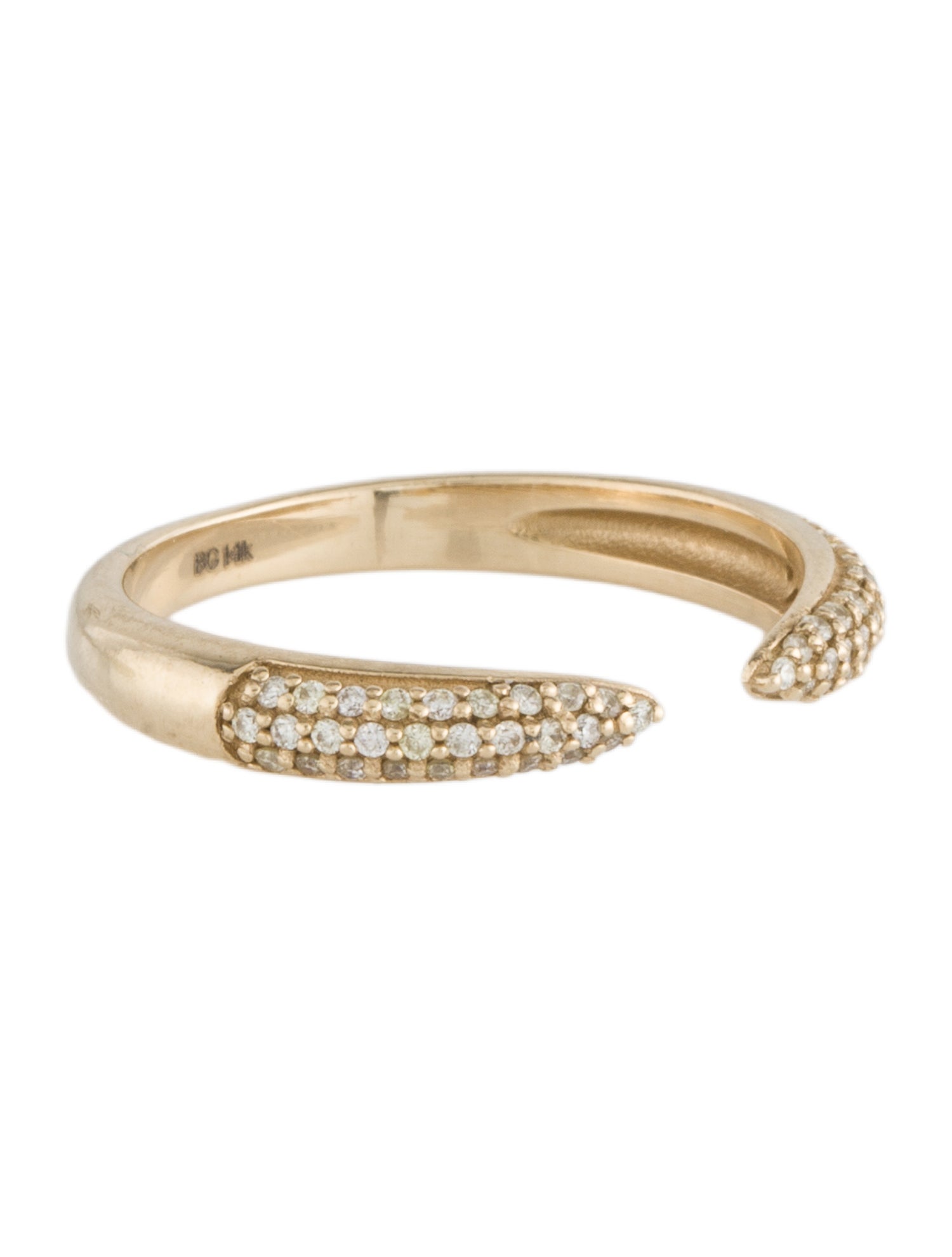 Baby Gold 14K Diamond Claw Band