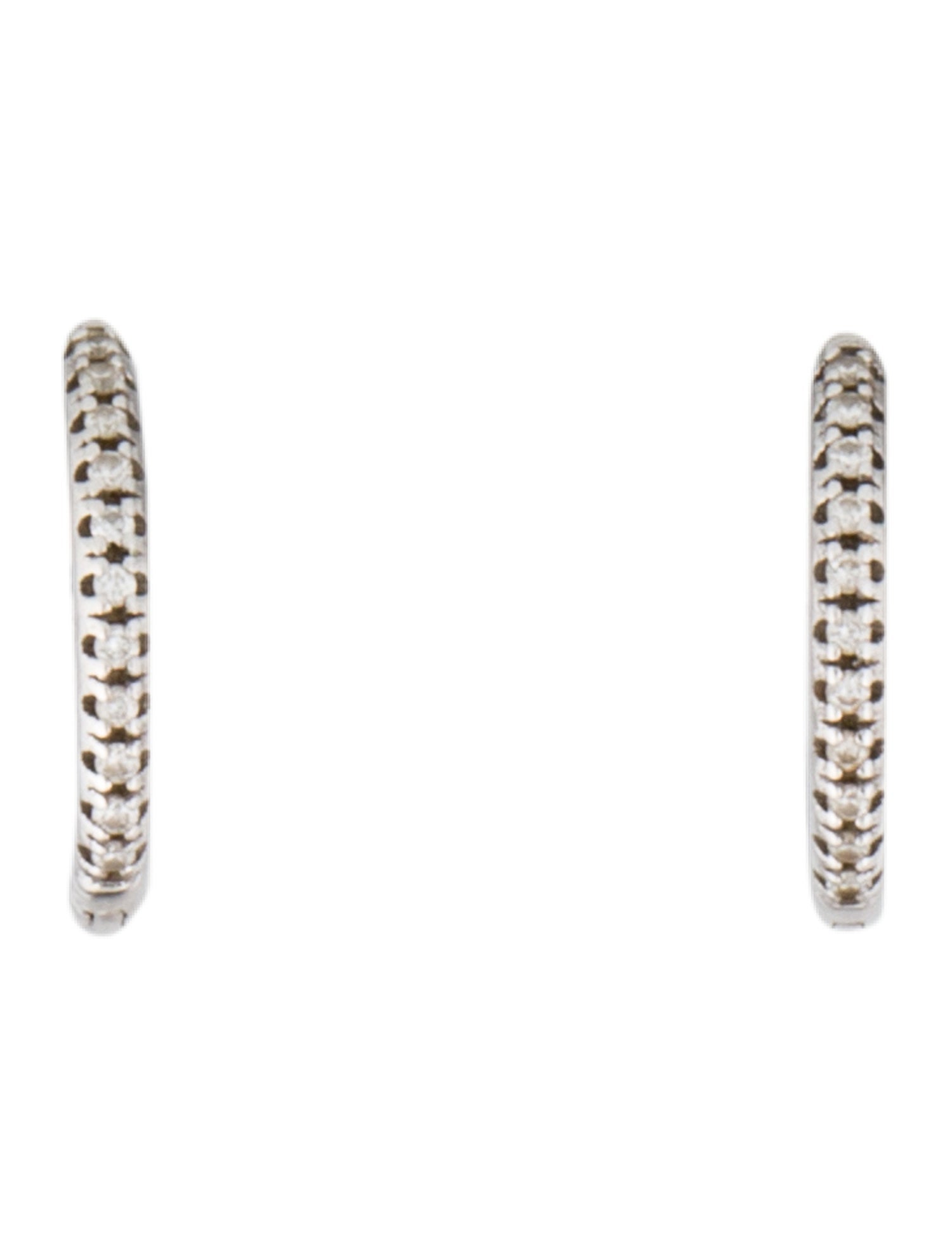 Baby Gold 14K Diamond Huggie Hoop Earrings