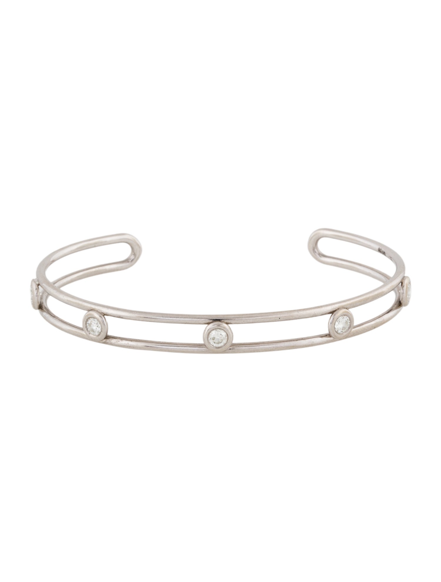 Baby Gold 14K Diamond Bubble Cuff Bracelet