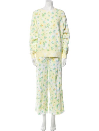 Bandier Floral Print Pant Set