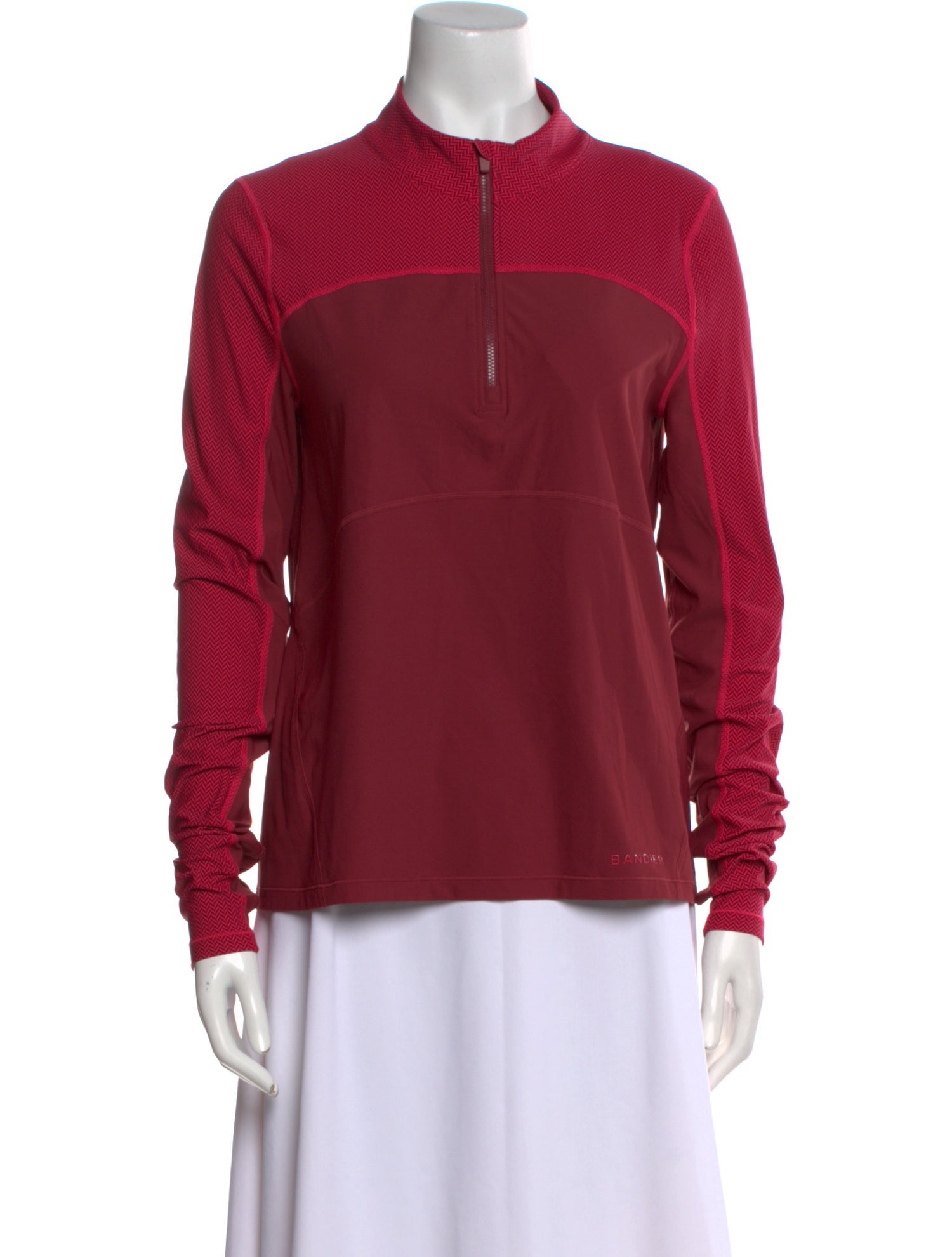 Bandier Mock Neck Long Sleeve Sweatshirt