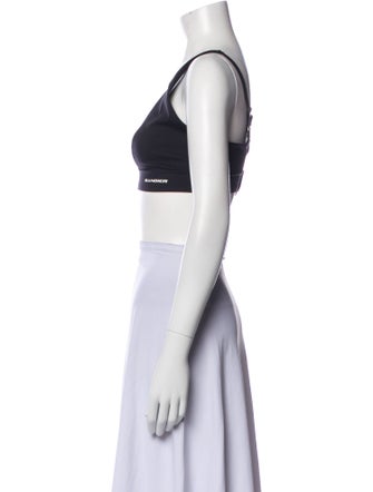 Bandier Nylon V-Neck Crop Top