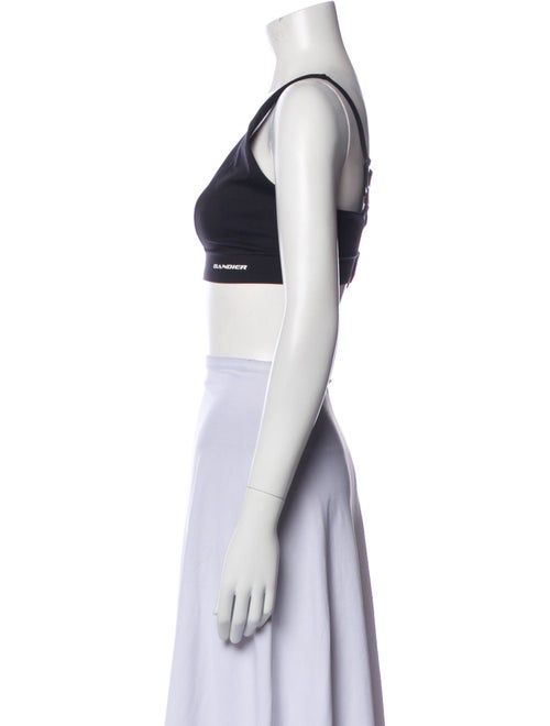 Bandier Nylon V-Neck Crop Top