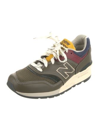Aimé Leon Dore x New Balance Suede Printed Athletic Sneakers