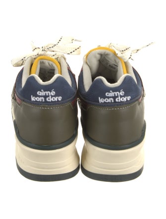 Aimé Leon Dore x New Balance Suede Printed Athletic Sneakers