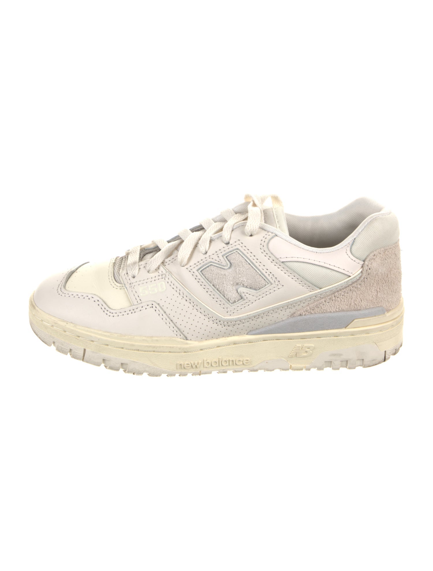 New Balance x AURALEE Leather Mesh Accents Sneakers