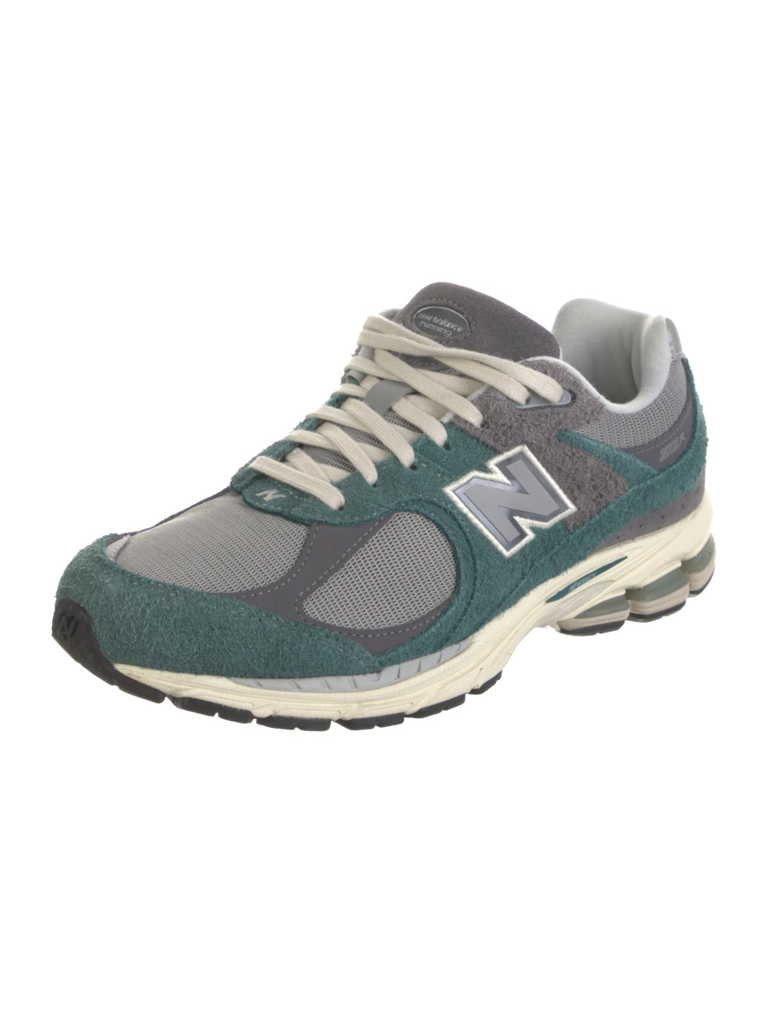 New Balance Suede Colorblock Pattern Athletic Sneakers