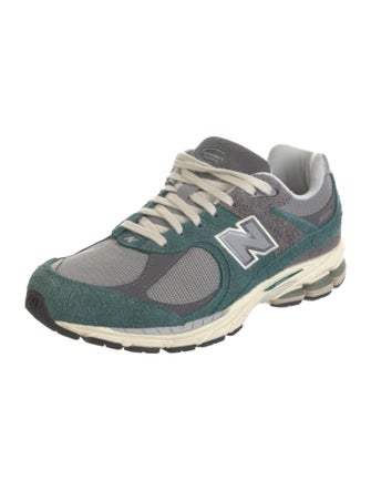 New Balance Suede Colorblock Pattern Athletic Sneakers