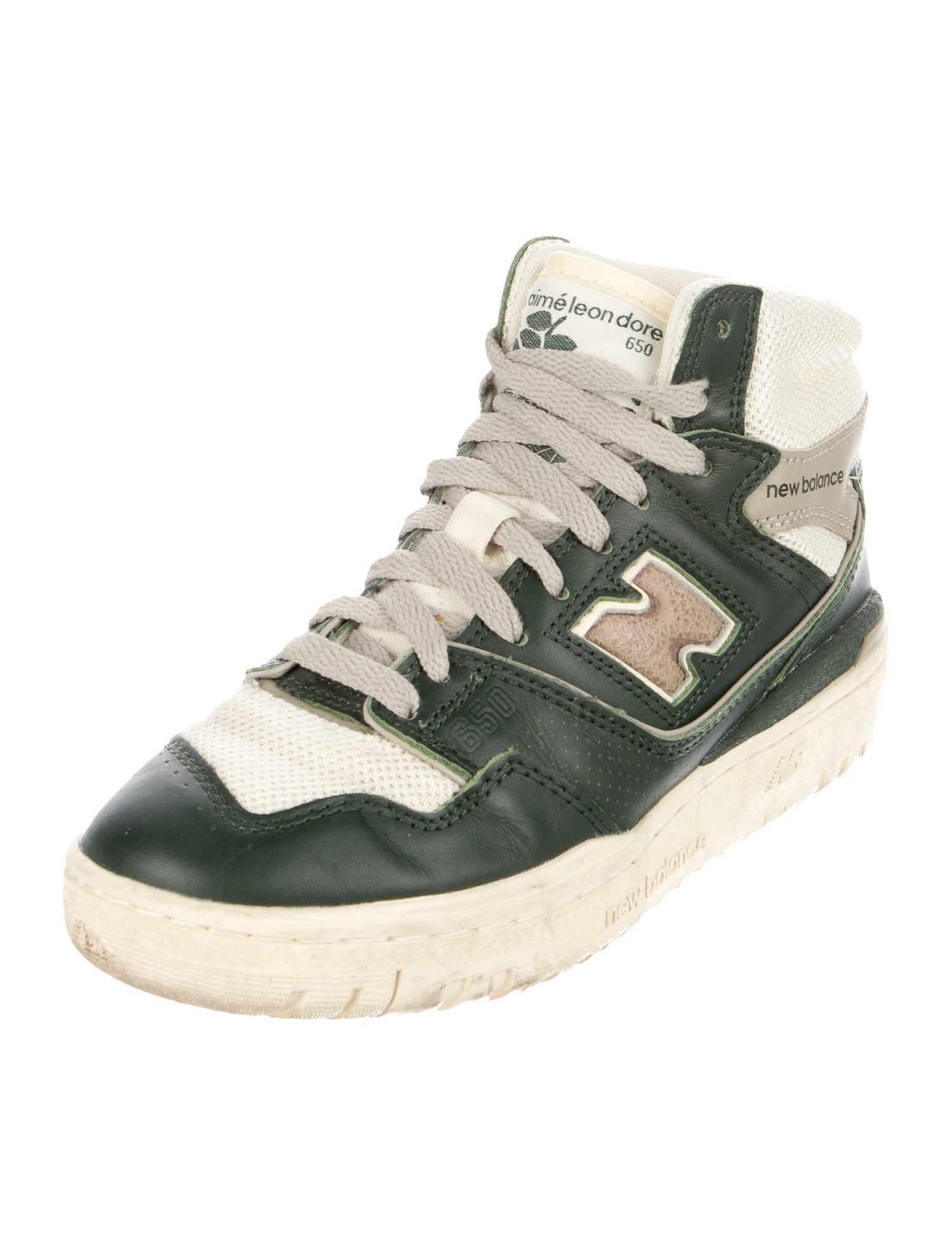 Aimé Leon Dore x New Balance Leather Colorblock Pattern Sneakers