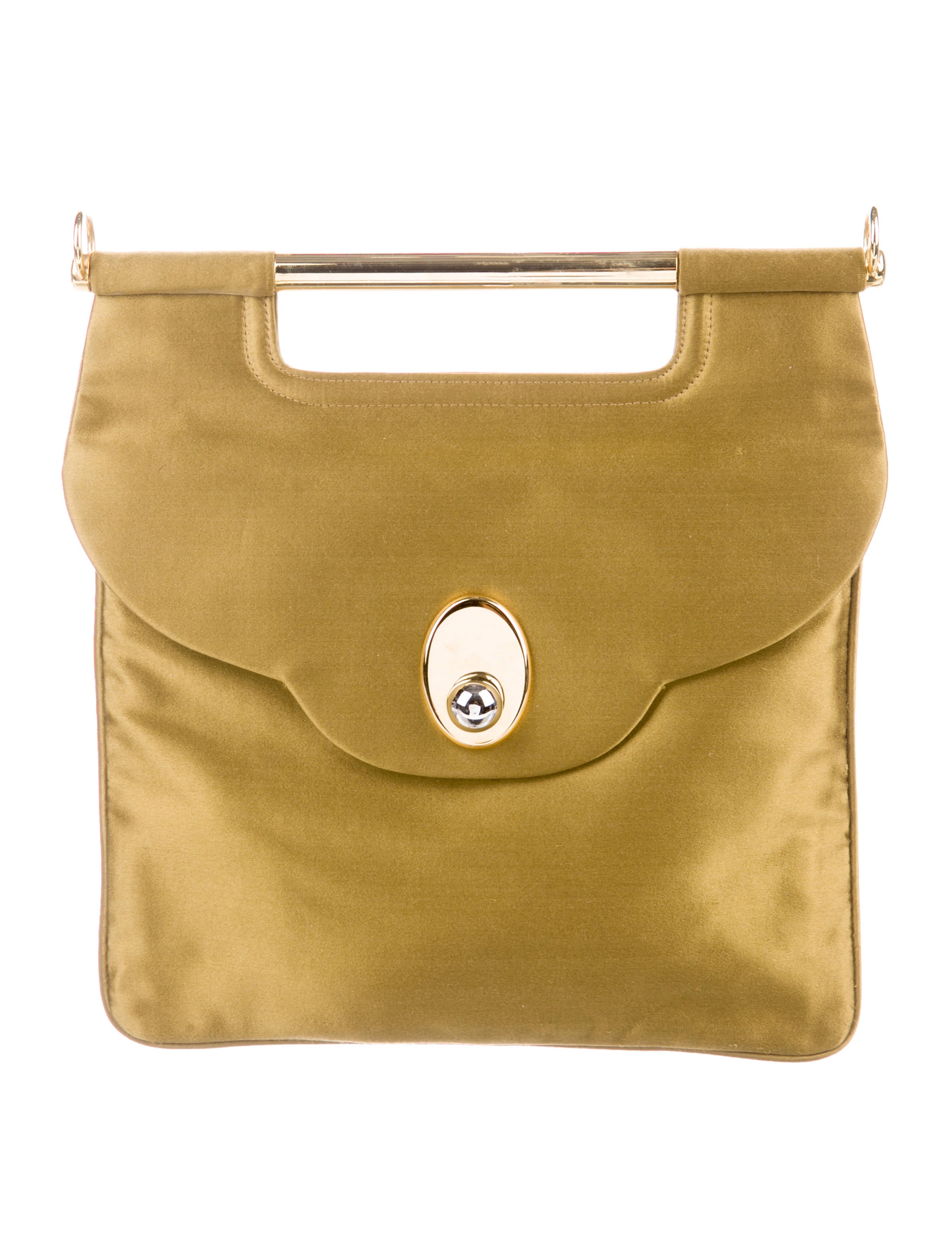 Barney S New York Satin Chain Link Shoulder Bag Handbags Satin Chain Link Shoulder Bag