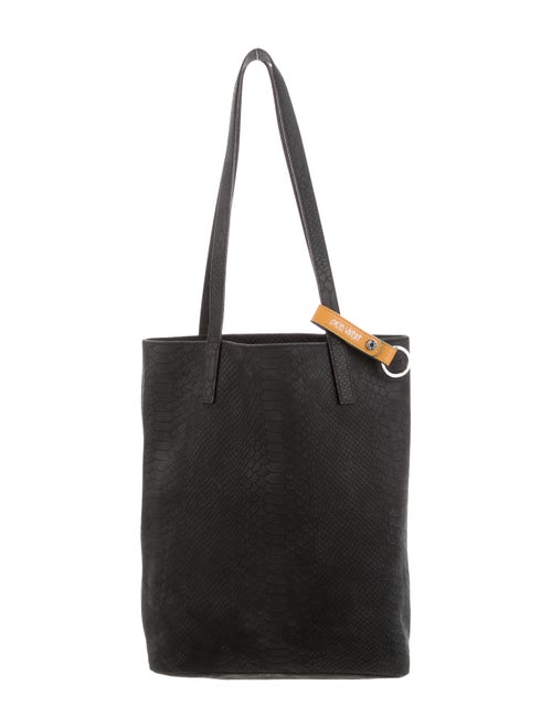 Barney S New York Embossed Suede Tote Handbags Wbany22173 The Tap To Close