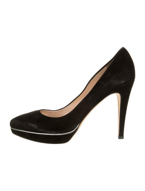 Barney's New York Suede Pumps Black