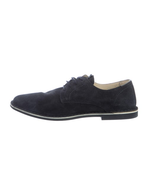 Barney's New York Suede Derby Shoes Blue