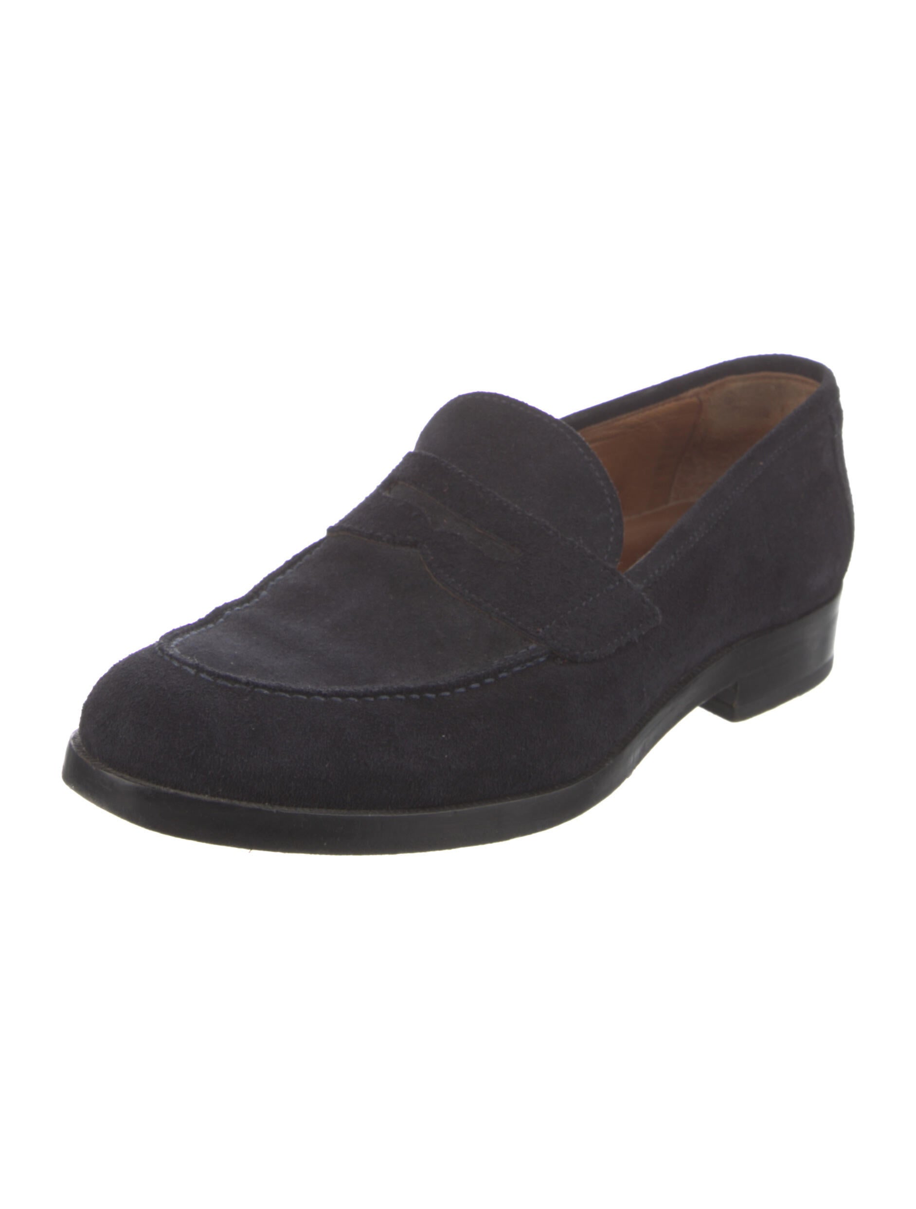 Barney's New York Suede Loafers Blue Loafers, Shoes WBANY38795