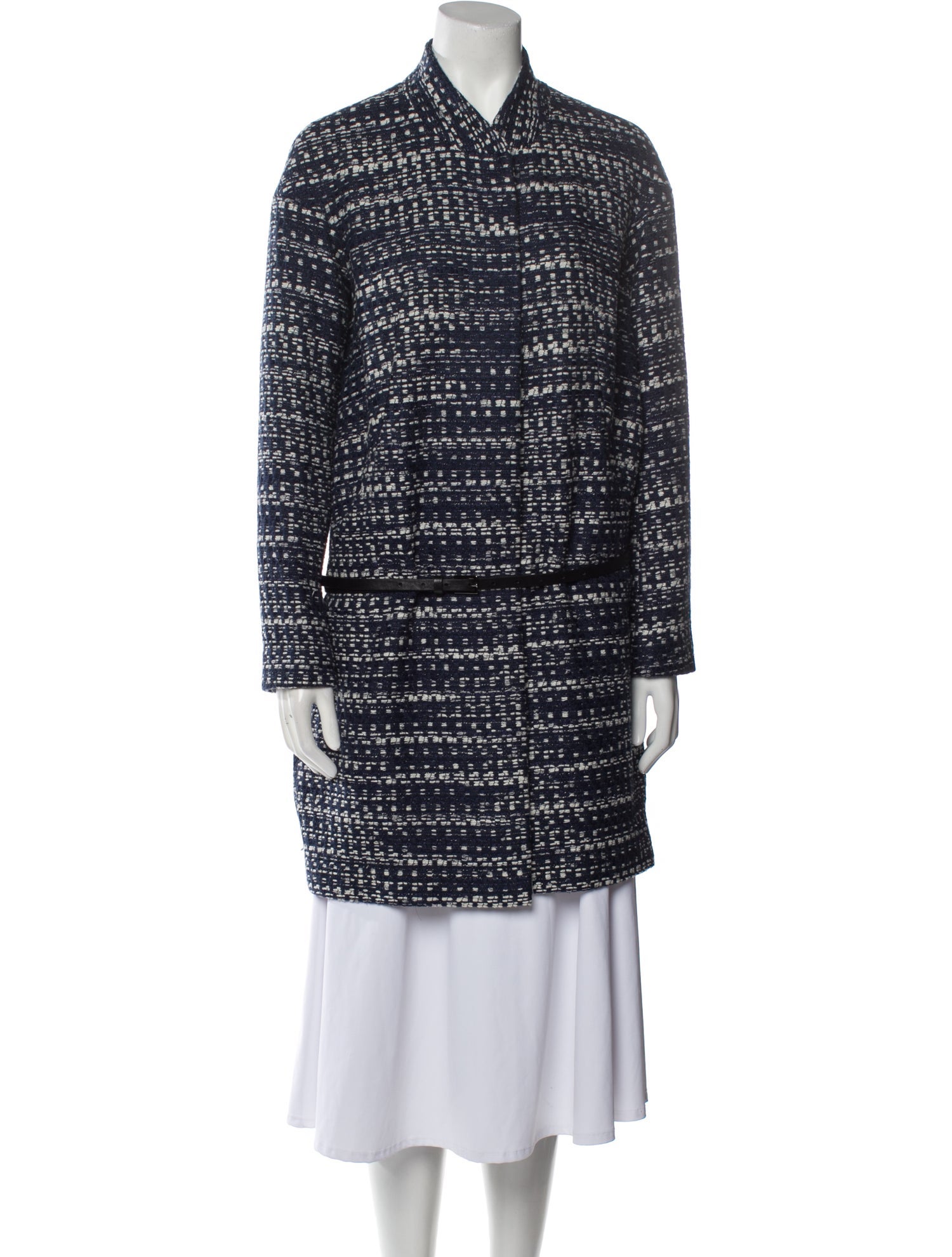 Barney's New York Tweed Pattern Coat