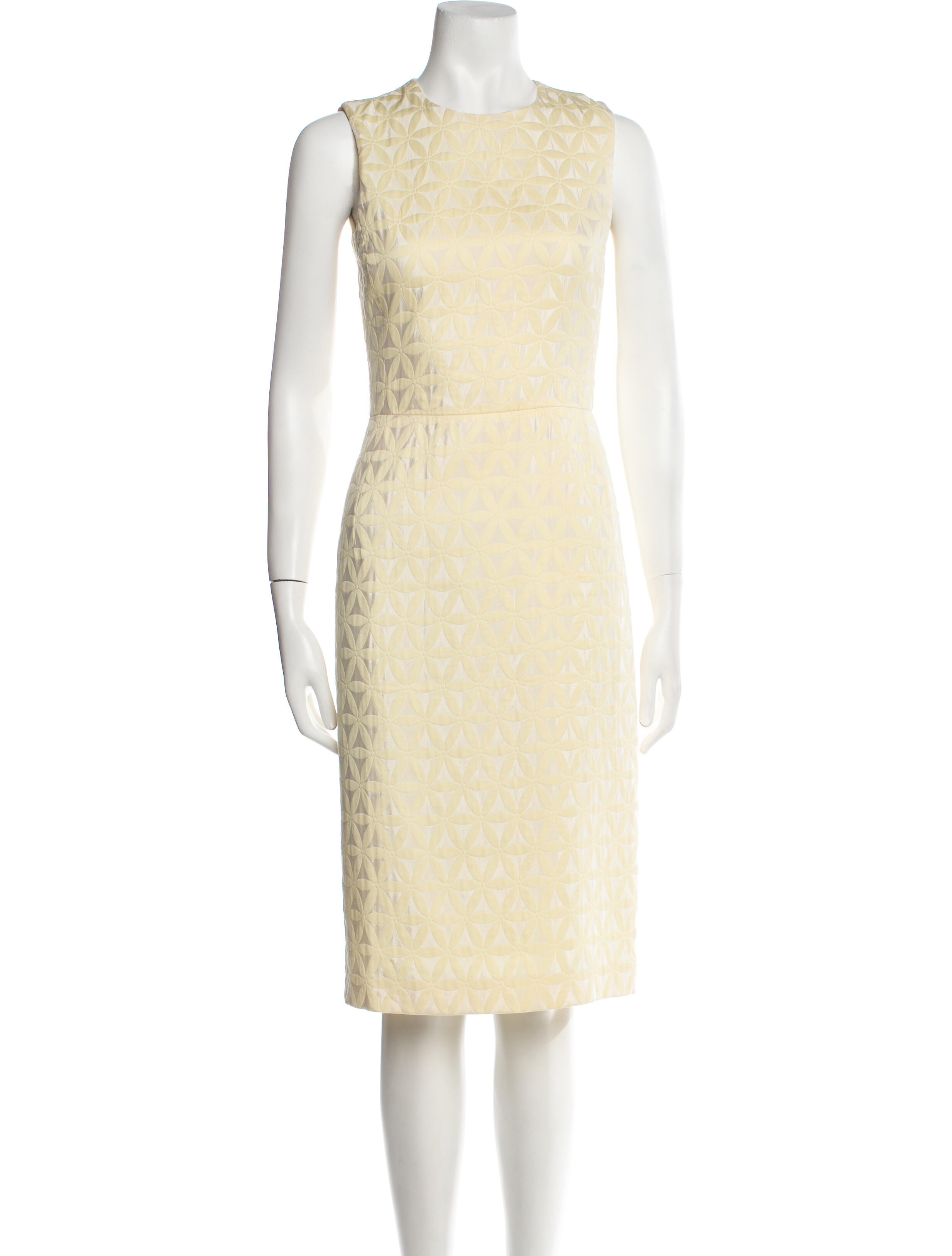 Barney's New York Crew Neck Midi Length Dress