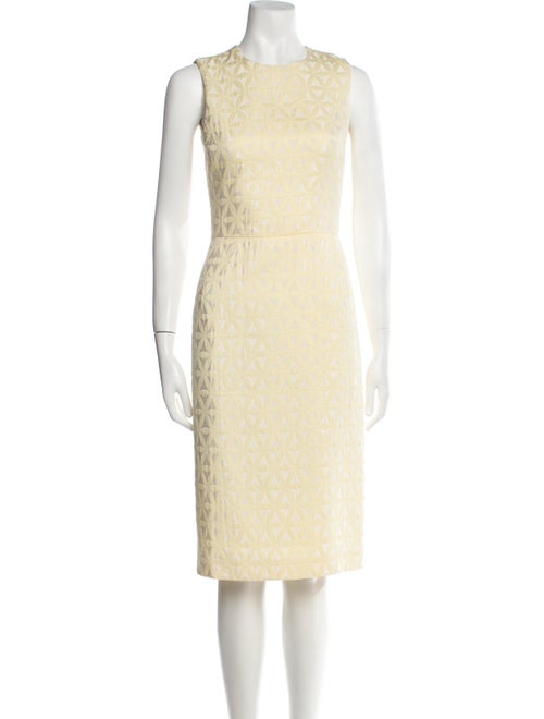 Barney's New York Crew Neck Midi Length Dress