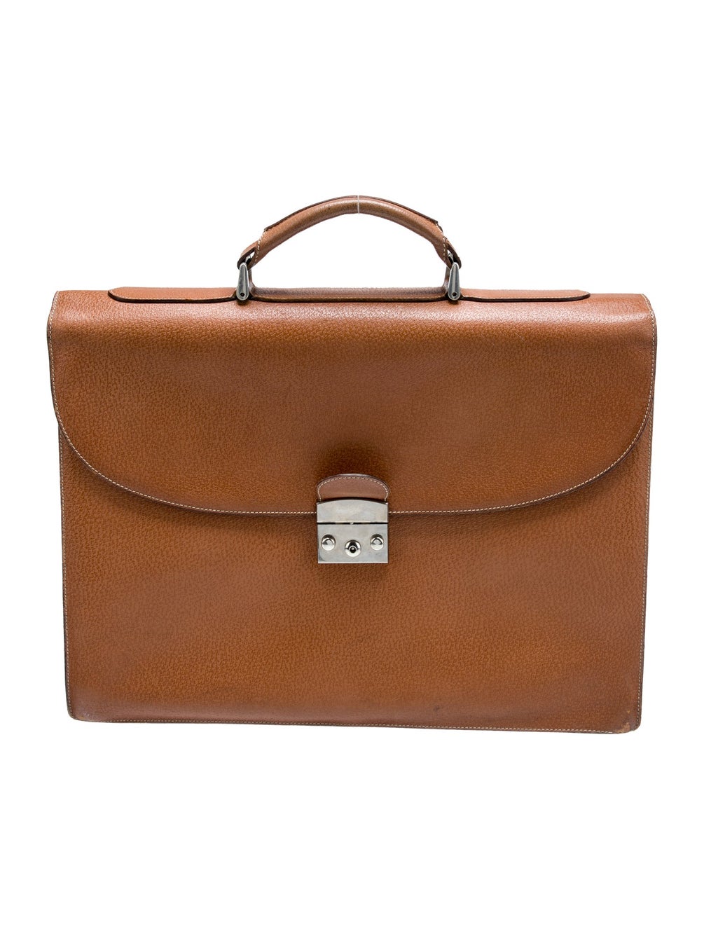 Barney's New York Leather Briefcase Brown Briefcases, Bags