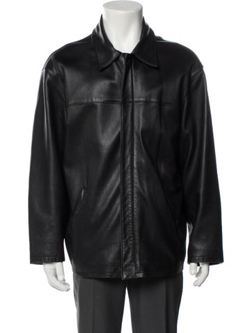 Barney's New York Outerwear Vintage Leather Moto Jacket L