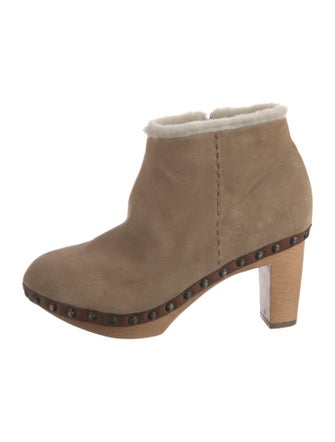 Barney's New York Suede Studded Accents Boots