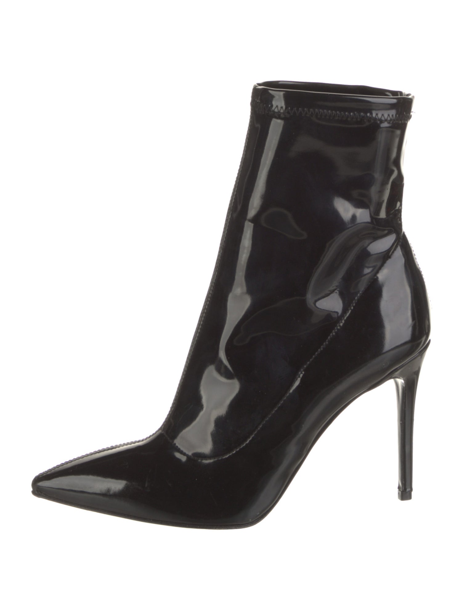 Barney's New York Patent Leather Sock Boots