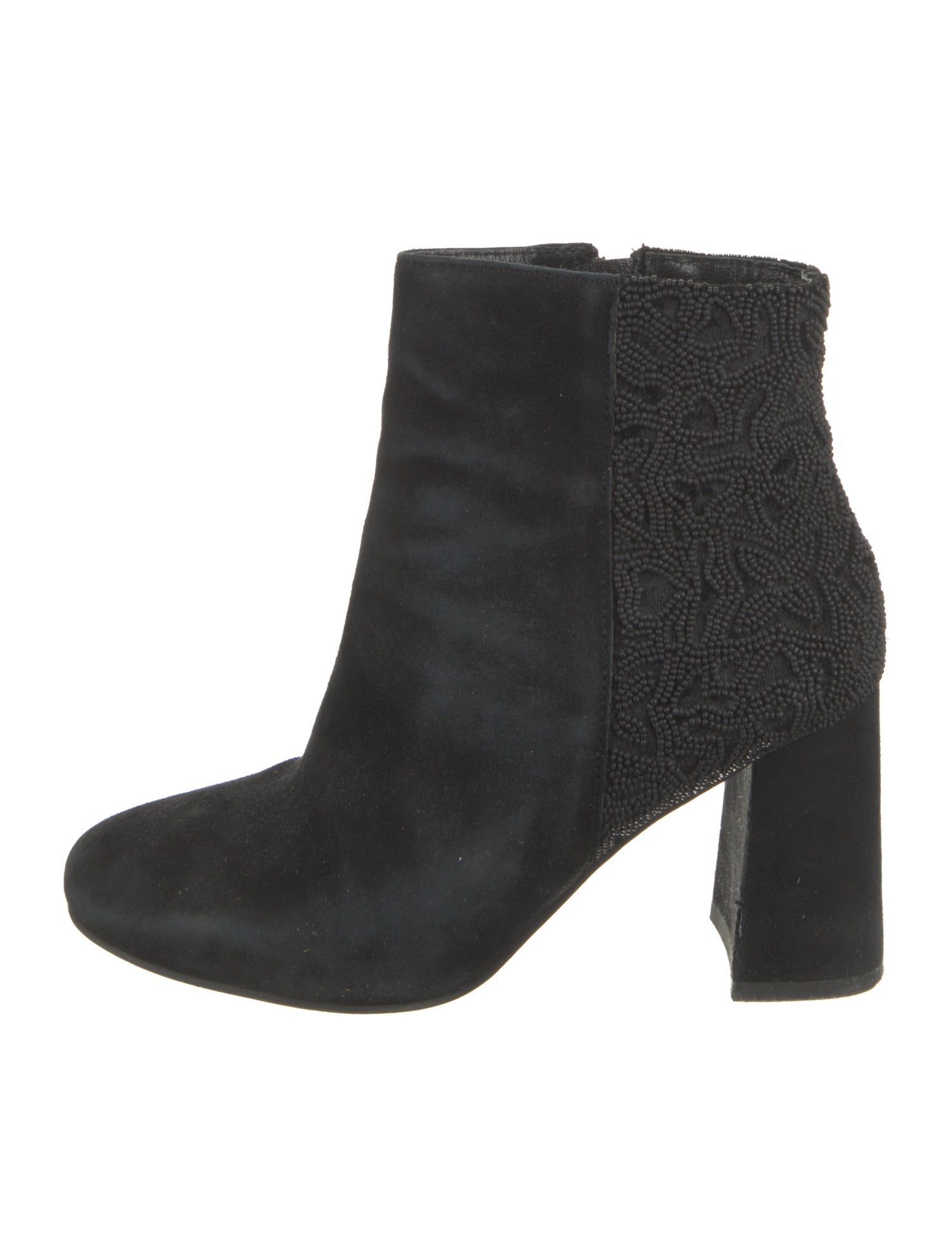 Barney's New York Suede Beaded Accents Boots