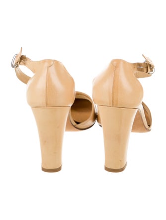 Barney's New York Leather D'Orsay Pumps