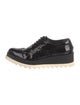 Barney's New York Patent Leather Lasercut Accents Oxfords
