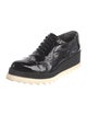 Barney's New York Patent Leather Lasercut Accents Oxfords