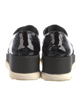 Barney's New York Patent Leather Lasercut Accents Oxfords