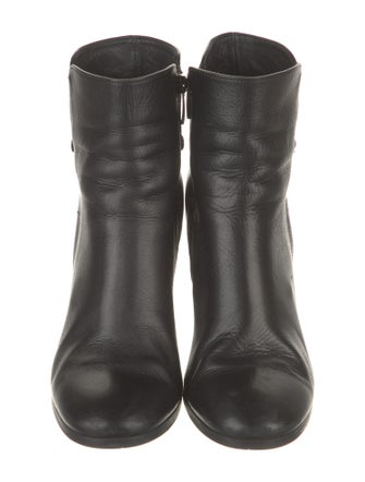Barney's New York Leather Chain-Link Accents Boots